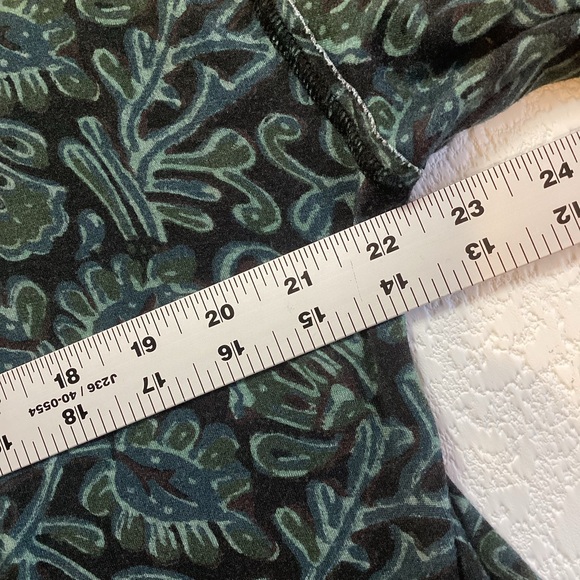 NATURAL LIFE All Day Butter Soft Mini Tee Dress - Navy Floral Vines Size LARGE - Picture 5 of 10